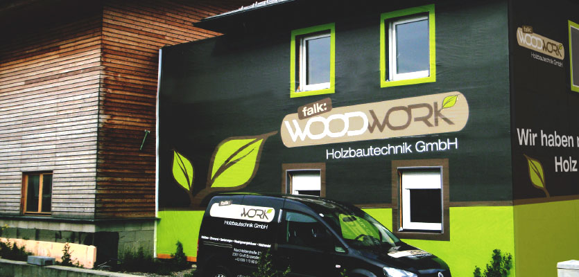 Firmengebäude falk:woodwork in Großenzersdorf
